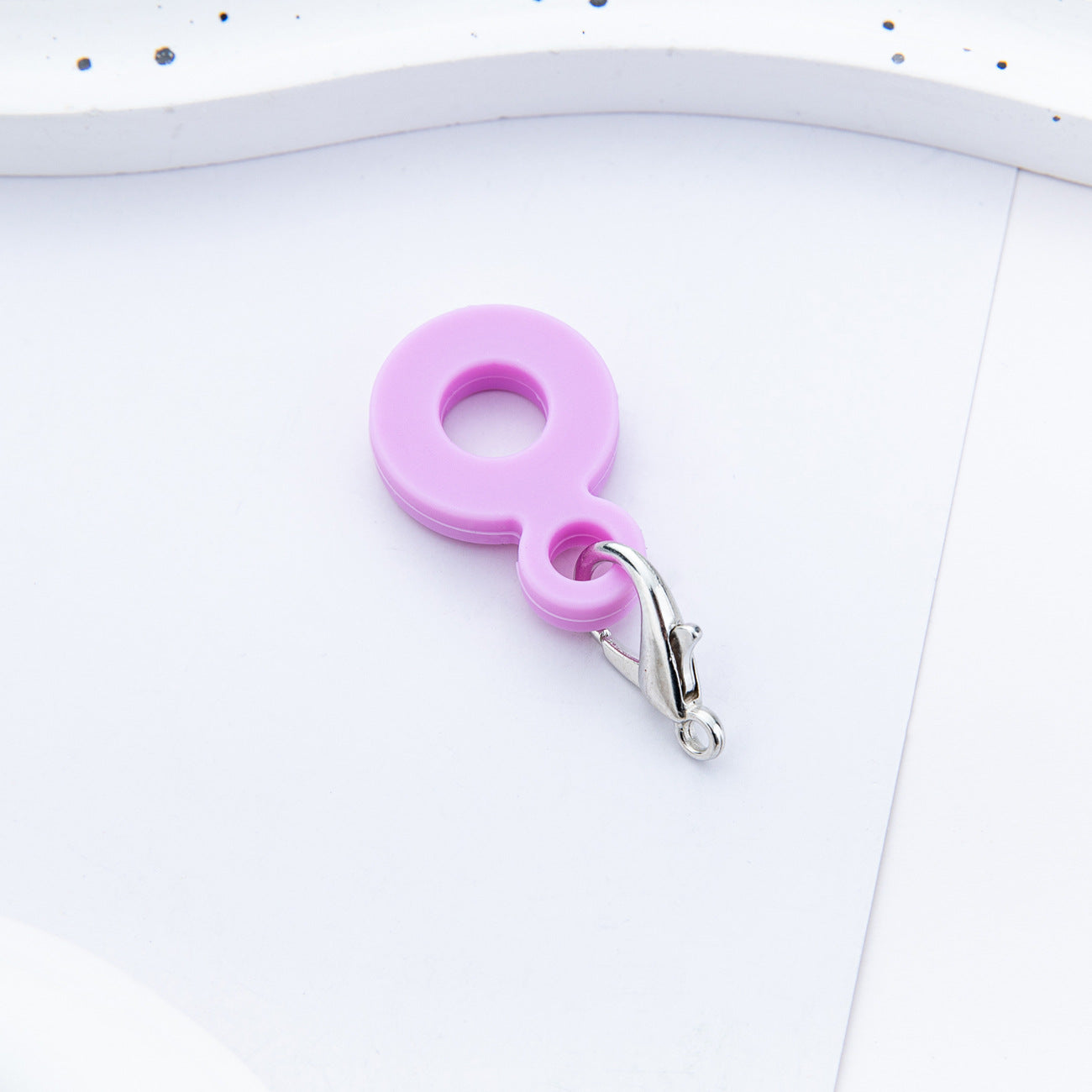 Wholesale Creative DIY silicone straw pendant suitable for 8mm-10mm water cup straw silicone pendant factory direct sales